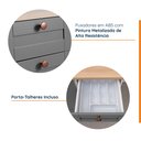 Ver imagem 7 de Cozinha Modulada Compacta 4 Peças com Armário Aéreo 2 Portas Vidro Arizona CabeCasa MadeiraOriginals