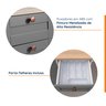 Cozinha Modulada Compacta 4 Peças com Armário Aéreo 2 Portas Vidro Arizona CabeCasa MadeiraMadeira - 7