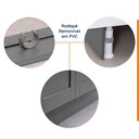 Ver mais imagens de Cozinha Modulada Compacta 4 Peças com Armário Aéreo 2 Portas Vidro Arizona CabeCasa MadeiraOriginals Cinza