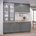 Cozinha Modulada Compacta 4 Peças com Armário Aéreo 2 Portas Vidro Arizona CabeCasa MadeiraMadeira