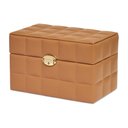 Ver imagem 2 de Caixa Decorativa em Mdf com Revestimento em Pu Caramelo 26cm 20791 Mart