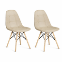 Ver imagem 3 de Kit 2 Cadeiras Botone Eiffel Bege/Nude