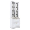 Ver imagem 1 de Cristaleira Nova York Branco Hp com Tampo Calcare – Henn