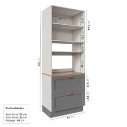 Cozinha Modulada 5 Peças Arizona CabeCasa MadeiraMadeira - 15