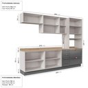 Ver imagem 4 de Cozinha Modulada 5 Peças Arizona CabeCasa MadeiraOriginals Cinza/Branco