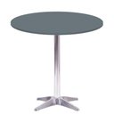 Ver imagem 1 de Mesa Delta em Alumínio 75 Cm (alt) Base em X Tampo Mdp Redondo 80 Cm (larg) X 2,50 Cm (alt) Grafito
