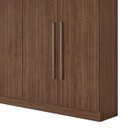 Ver imagem 5 de Guarda-roupa Casal 6 Portas 4 Gavetas Castellaro - Lopas - Imbuia Naturale