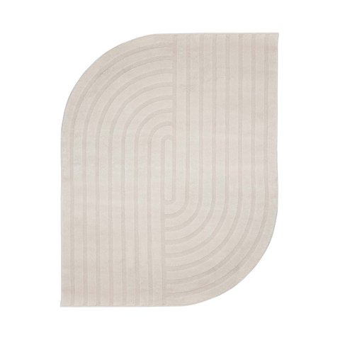 Tapete Sala Turco Milano 01 Bege 1,40x2,00m Orgânico Edantex