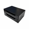 Suporte Para Monitor 2 Gavetas Preto Folha Sulfite A4 Base - 1