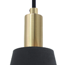 Ver imagem 2 de Pendente Pipe Dourado e Preto (d)12cm (a)19.5cm 1xe14 40w - Me001