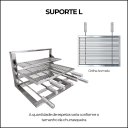 Ver imagem 5 de Kit Gourmet Completa - Gomada Inox 430 - Suporte L - Grande - Grelha Aramada