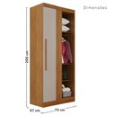 Ver imagem 5 de Guarda-Roupa de Canto Modulado com Espelho 9 Portas 4 Gavetas França