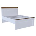 Ver imagem 2 de Cama de Casal England 143,6x119cm Branco/Freijó ENG2138