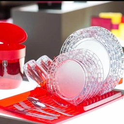 Kit 3 Pratos Médios 19cm Transparentes Crippa para Servir Sobremesa Doces Petiscos Mesa Posta - 2