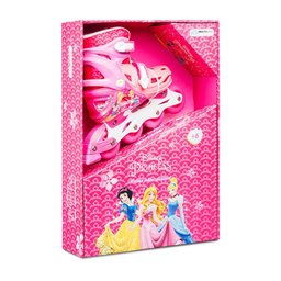 Patins Inline Ajustável Multikids Disney Princesas Tamanho 35-38 Rosa - 2