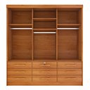 Ver imagem 5 de Guarda Roupa Casal 3 Portas 9 Gavetas 199cm Chicago Bege/Cinamomo