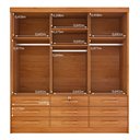 Ver imagem 4 de Guarda Roupa Casal 3 Portas 9 Gavetas 199cm Chicago Bege/Cinamomo