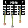 Expositor Porta Medalhas Futebol Masculino Preto 32 Suportes - 4