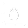 Vaso Pequeno Decorativo de Cerâmica para Mesa Oasis Marrom e Palha 12x9 cm - 2