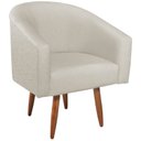 Ver imagem 2 de Poltrona Marilia Pés Palito Linho Yescasa