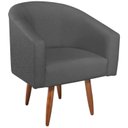 Ver imagem 2 de Poltrona Marilia Pés Palito Linho Yescasa