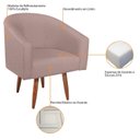 Ver imagem 6 de Poltrona Marilia Pés Palito Linho Yescasa