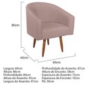 Ver imagem 3 de Poltrona Marilia Pés Palito Linho Yescasa