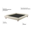 Ver imagem 3 de Cama Queen Base Box Pés Madeira 176cm Nami Bouclé Off White - Nexta Casa