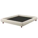 Ver imagem 1 de Cama Queen Base Box Pés Madeira 176cm Nami Bouclé Off White - Nexta Casa