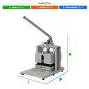 Ver imagem 2 de Divisora Retangular Inox de Mesa 2kg de Massa Manual para Pão 30 Pedaços Dpm.30 - Metvisa