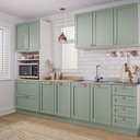 Ver imagem 1 de Cozinha Planejada 4 Peças com Torre para Microondas Arizona CabeCasa MadeiraOriginals Verde/Menta