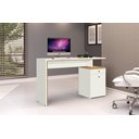 Ver imagem 1 de Escrivaninha Mesa Escritório 120cm 1 Porta 1 Gaveta Office