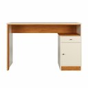 Ver imagem 2 de Escrivaninha Mesa Escritório Office 1 Porta 120cm Nature E Off White