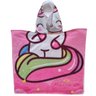 Toalha Poncho De Praia Infantil Capuz Estampada Princesa Unicórnio - 5