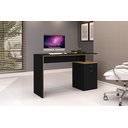 Ver imagem 1 de Escrivaninha Mesa Escritório 120cm 1 Porta 1 Gaveta Office