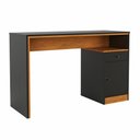 Ver imagem 2 de Escrivaninha Mesa Escritório Office 1 Porta 120cm Nature E Preto
