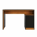Ver imagem 4 de Escrivaninha Mesa Escritório Office 1 Porta 120cm Nature E Preto