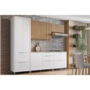 Ver imagem 1 de Cozinha Modulada Nesher Marquesa Rainha e 5 Peças (2aéreos+2balcões+1paneleiro) C5p110 Nature/