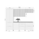 Ver imagem 3 de Cozinha Modulada Nesher Marquesa Rainha e 5 Peças (2aéreos+2balcões+1paneleiro) C5p110 Nature/