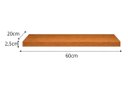 Ver imagem 4 de Prateleira MDF 60x20 Moderna Suporte Parede Invisivel 25mm Italian Noce