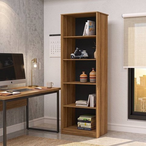 Estante de Livros 60CMX171CM 4 Prateleiras Office