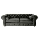 Ver imagem 1 de Sofá Chesterfield 03 Lugares 2.30 Cm Cor Cinza New Velu 012 Jr