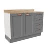 Cozinha Modulada 4 Peças com 2 Aéreos e 2 Balcões Arizona CabeCasa MadeiraMadeira - 10