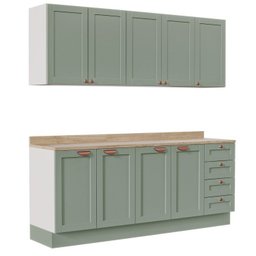 Cozinha Modulada 4 Peças com 2 Aéreos e 2 Balcões Arizona CabeCasa MadeiraMadeira - 3