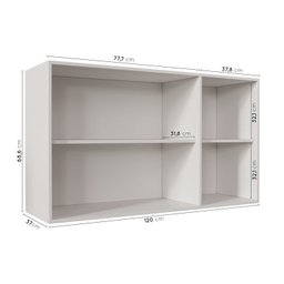 Cozinha Modulada 4 Peças com 2 Aéreos e 2 Balcões Arizona CabeCasa MadeiraMadeira - 6