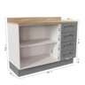 Cozinha Modulada 4 Peças com 2 Aéreos e 2 Balcões Arizona CabeCasa MadeiraMadeira - 7