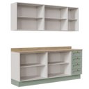 Ver imagem 4 de Cozinha Modulada 4 Peças com 2 Aéreos e 2 Balcões Arizona CabeCasa MadeiraOriginals