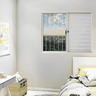 janela veneziana quarto alumínio 100x150 3fls C/grade branco - 3
