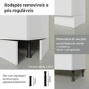 Ver mais imagens de Cozinha Completa Stella 9 Portas 3 Gavetas MDP 270cm Branca Madesa