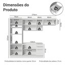 Ver imagem 5 de Cozinha Completa Stella 9 Portas 3 Gavetas MDP 270cm Branca Madesa